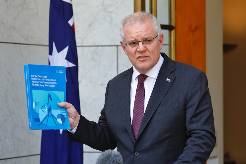 Scott Morrison holds a report into the culture at parliement house 