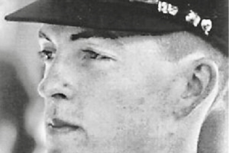 A black-and-white profile image of young air force technician, Zane McCready.