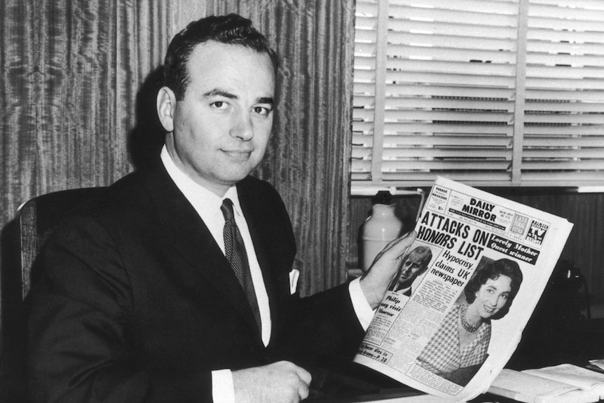 Rupert Murdoch pictured in May 1960