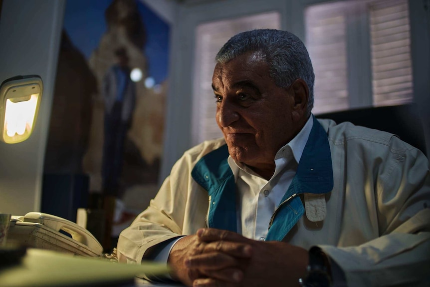 Zahi Hawass in his office