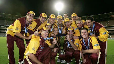 Sweet victory ... The Bulls celebrate their one-day final win