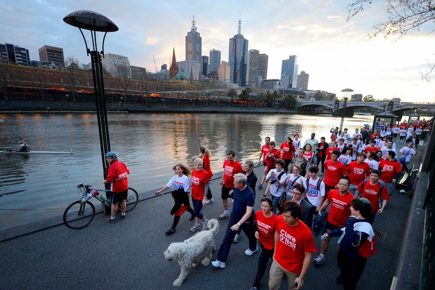Morning walk for PM in Melbourne