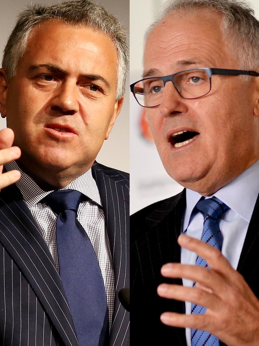 Joe Hockey and Malcolm Turnbull