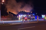 St Francis of Assisi church at Christies Beach engulfed by flames.