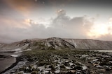 Dark clouds brewing over Macquarie Island.