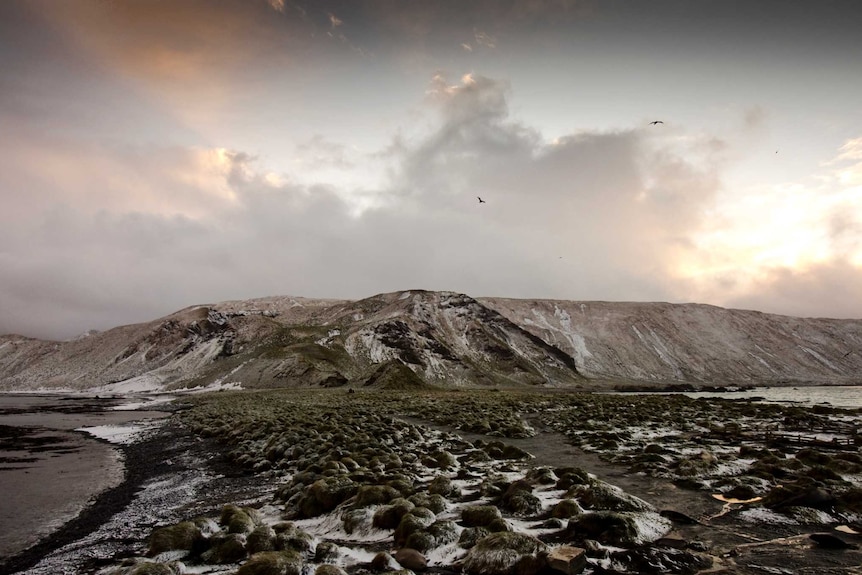 Dark clouds brewing over Macquarie Island.