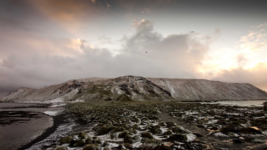 Dark clouds brewing over Macquarie Island.