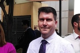 Daren Wolfe outside the Federal Court in Brisbane for the Clive Palmer QNI hearing