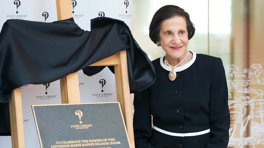 Former NSW Governor Marie Bashir at the State Library.