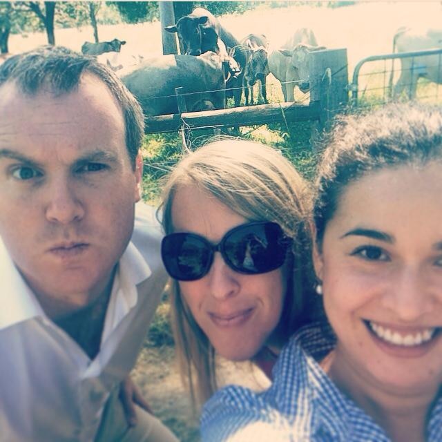 Lee Jelosek (Channel 7), Sarah Gerathy (ABC) and Alicia Wood (Daily Telegraph) on the campaign trail