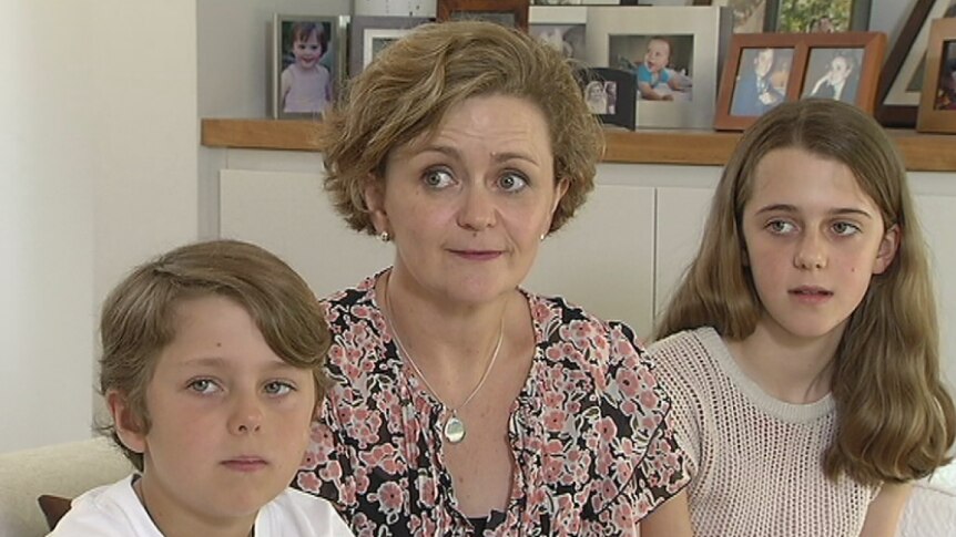 Emma Payten with her two children Nick and Ellen