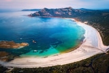 View of a bay in Flinders Island, Tasmania