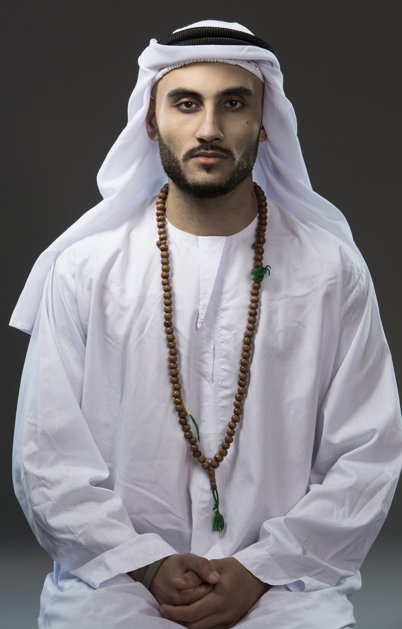 A young man in traditional dress.