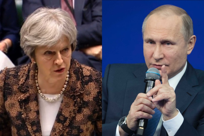 Vladimir Putin and Theresa May