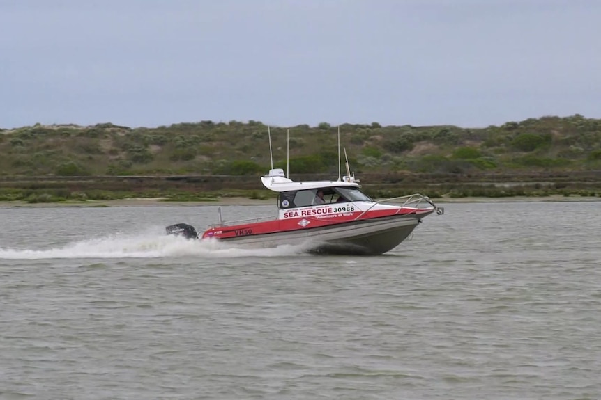 A boat on a river