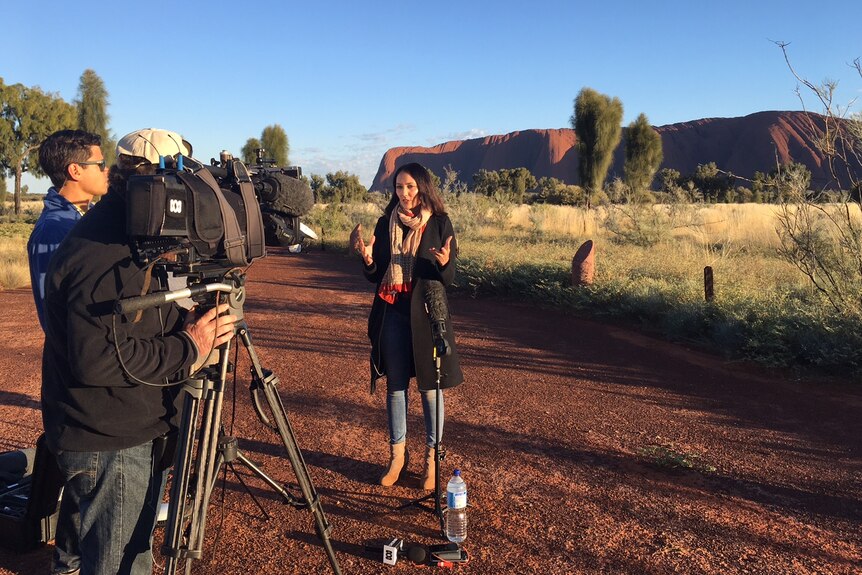 ABC Indigenous Affairs Correspondent Bridget Brennan reporting on the Uluru convention in 2017.