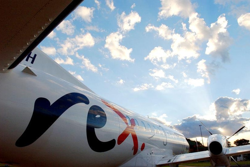 Rex Airlines logo on the fuselage of one of its aircraft, 2007