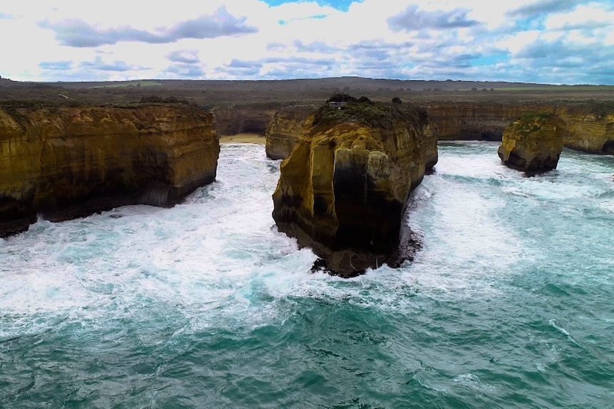 A rugged coastline.