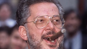 Trade mark: Rene Rivkin was known for his cigars and his gold worry beads.