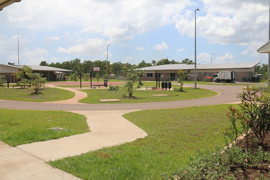 The courtyard at the low security facility at Darwin's Holtze prison.