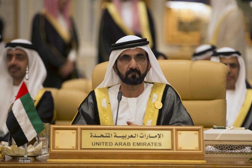 Sheikh Mohammed bin Rashid Al Maktoum at the Summit of South American-Arab Countries.