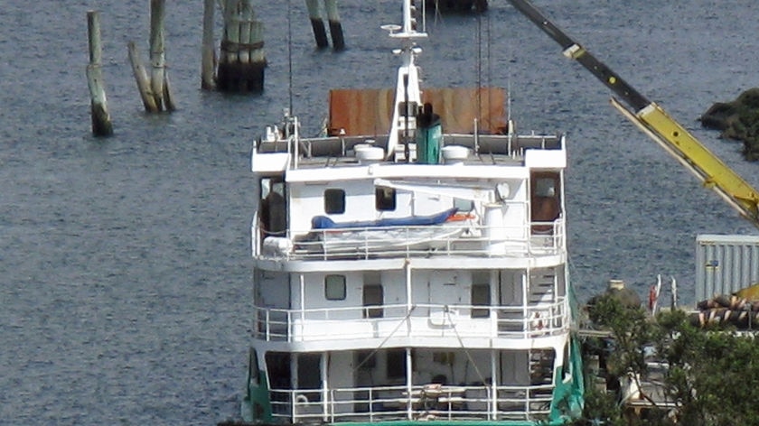 Tasmanian cargo ship