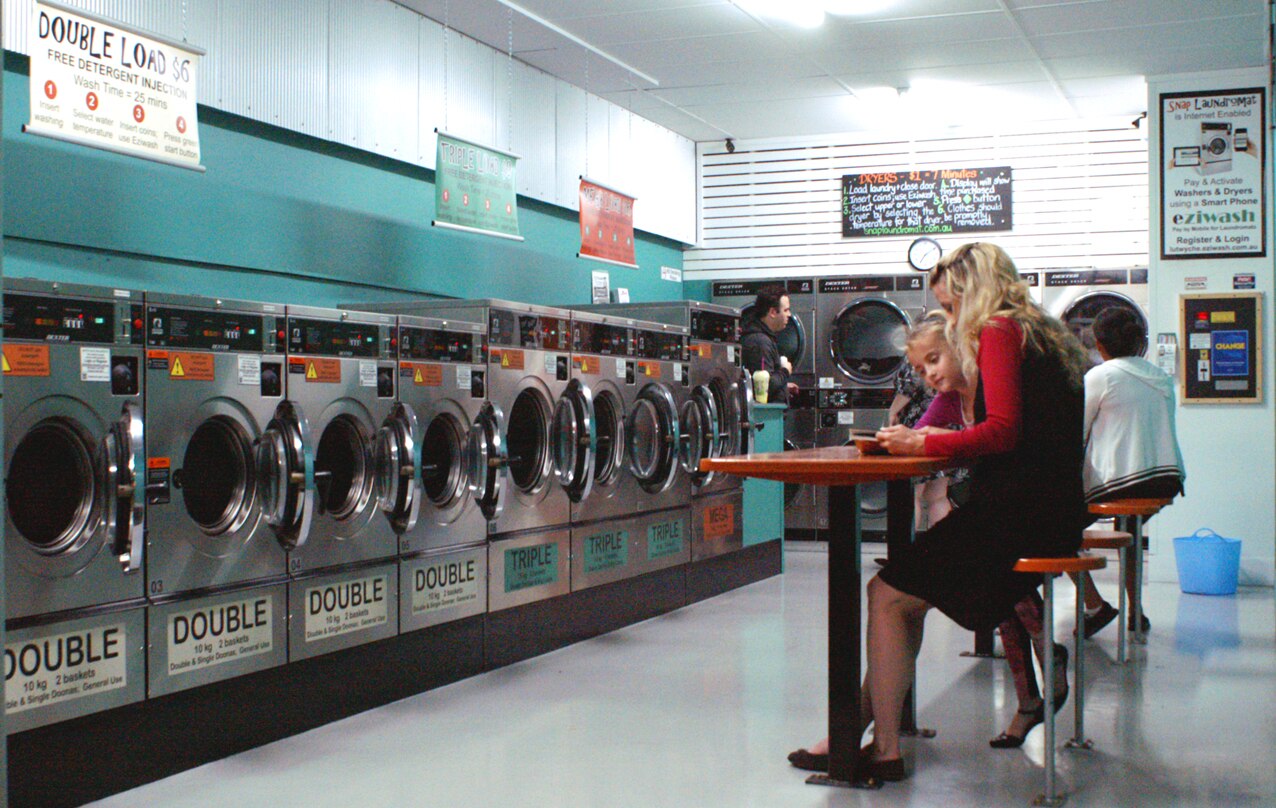 Laundromats can banish wet weather laundry stress, but only if you play