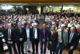 Cross bench senators and MPs in the southern NSW town of Barham for a meeting on the impacts of the Murray Darling Basin Plan