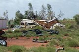 Two people died after cyclone George hit a construction camp south of Port Hedland.