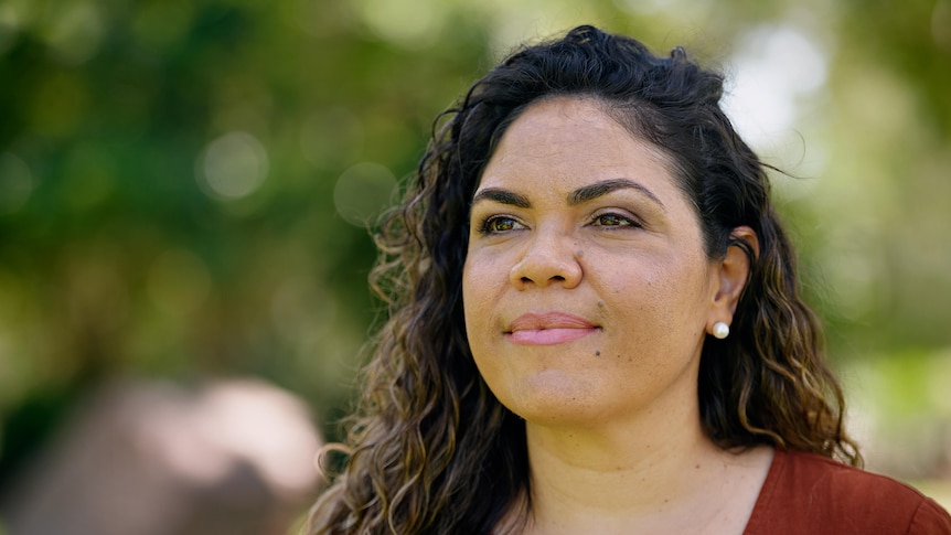 an aboriginal woman with a faint smile