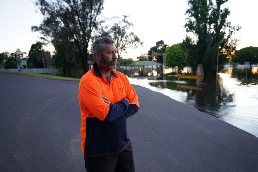 Forbes resident Grant Nicholson pictured at Lake Forbes