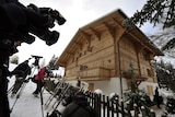 Media take position outside Oscar-winning filmmaker Roman Polanski's chalet