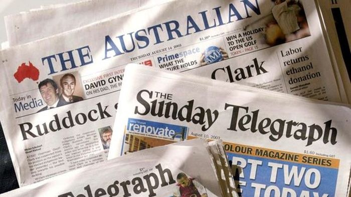 A range of News Limited mastheads. (William West: AFP)