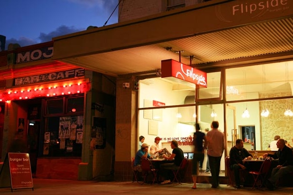 Flipside burger restaurant in Fremantle