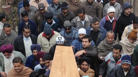 The body of Nitin Garg has been cremated near his family's home.