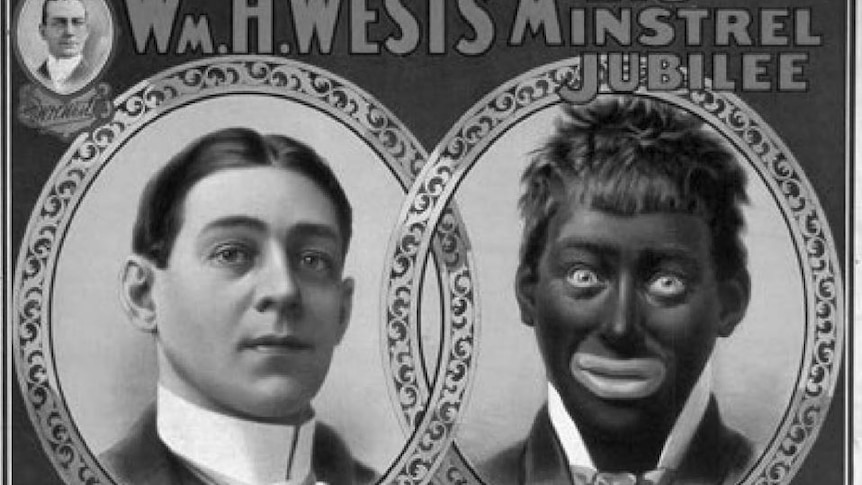 a racist award depicting a person in blackface
