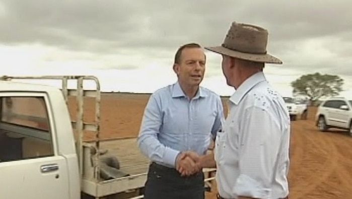 Prime Minister Tony Abbott tours drought regions