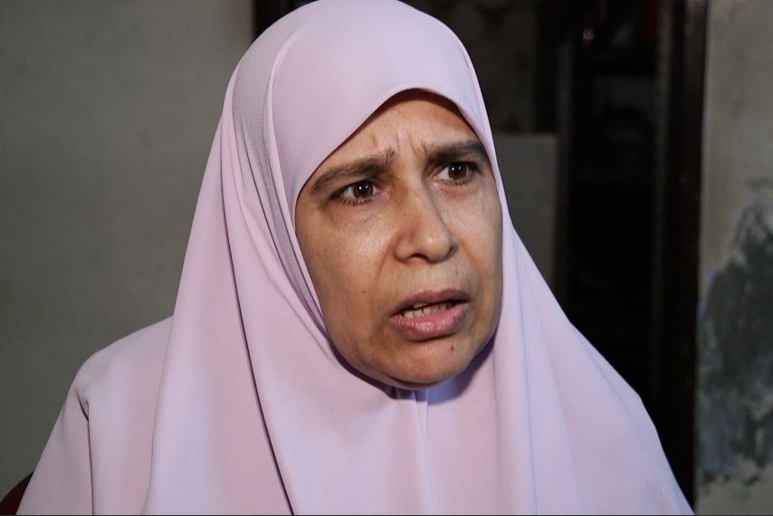 A Gazan women named Sabah, whose son died while digging a tunnel, speaks to the ABC.
