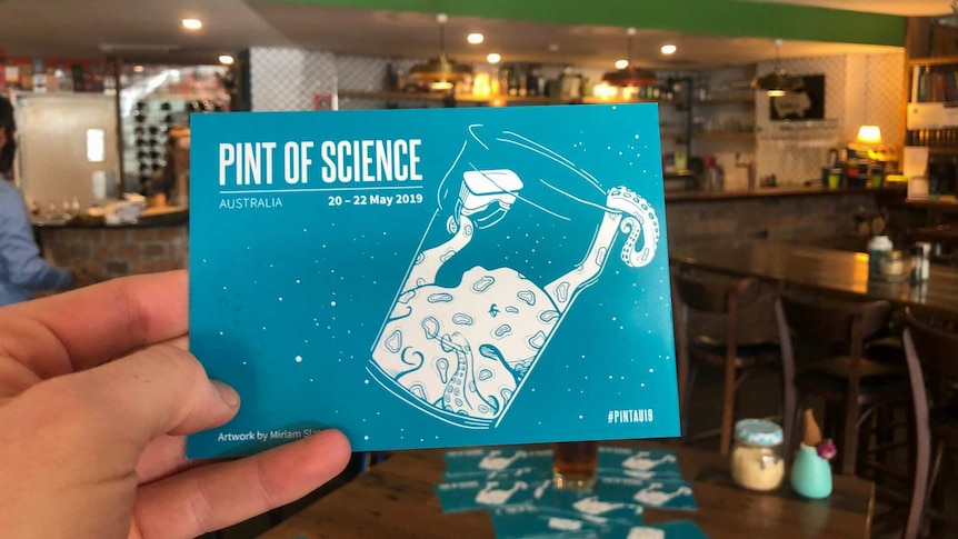 Pint of Science logo.