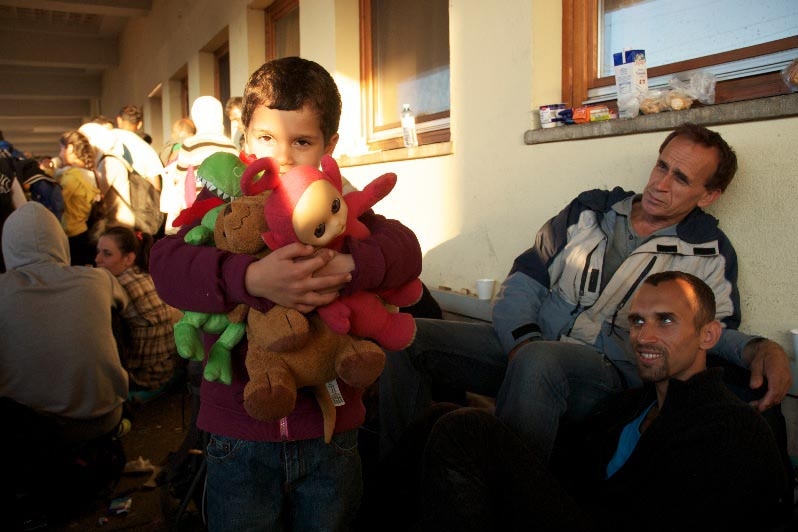 Asylum seeker finds comfort in toys