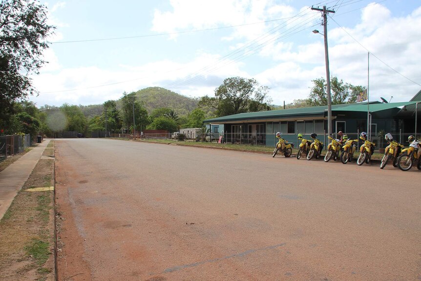 A street in the town of Coen, on the Cape York Peninsula in far north Queensland.