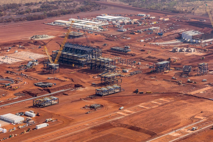 Roy Hill construction site in the Pilbara