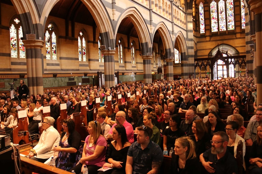 St Paul's Cathedral packed with supporters and friends to remember Connie Johnson.