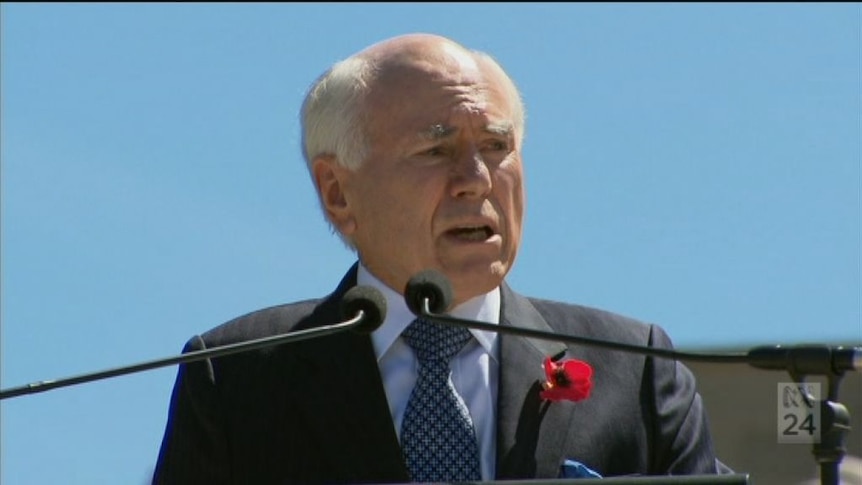 John Howard speaks at the National Remembrance Day ceremony