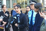 NSW government minister Pru Goward and Treasurer Gladys Berejiklian announce domestic violence funding.