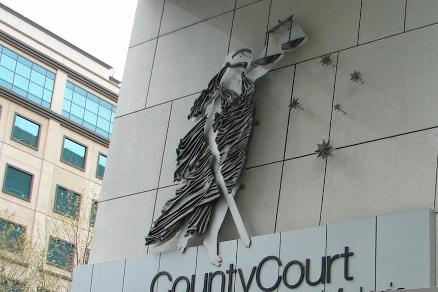 The exterior of a country court entrance in Victoria