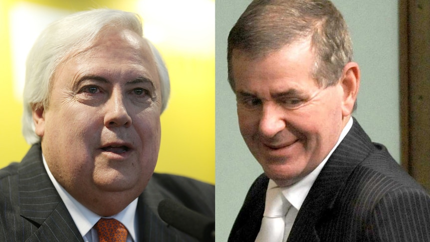 Clive Palmer and Peter Slipper.