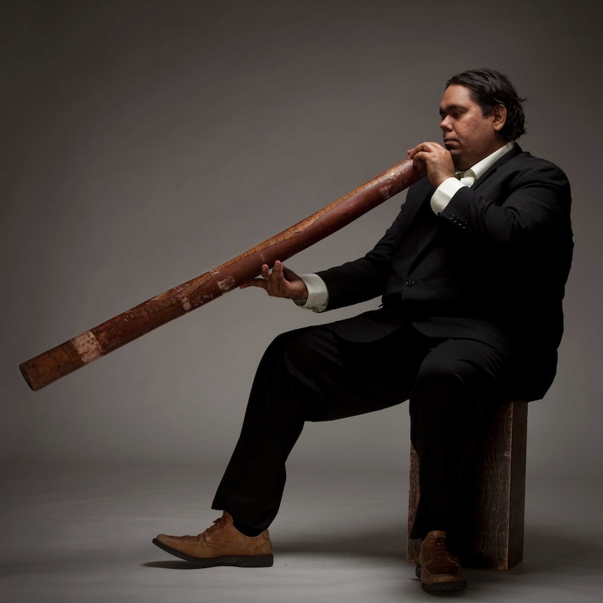 William Barton with didgeridoo