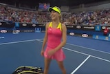 Eugenie Bouchard at the 2015 Australian Open