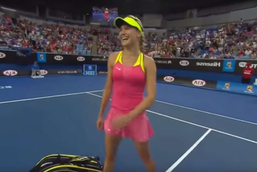 Eugenie Bouchard at the 2015 Australian Open